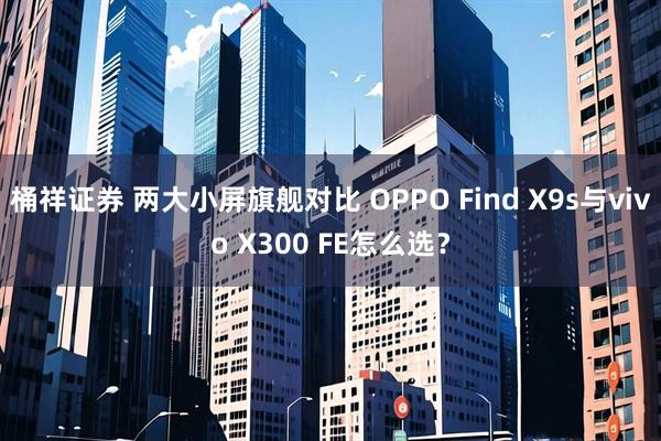 桶祥证券 两大小屏旗舰对比 OPPO Find X9s与vivo X300 FE怎么选？